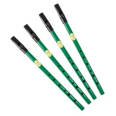 Feadog Set of 4 Brass Traditional Irish Whistle in the Key of D and C Made in…