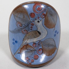 Set of 4 Mid-Century Tonala Mexican Pottery Owls