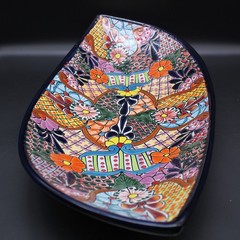 Talavera Pottery Lg 21.5″ Centerpiece Fruit Bowl Mexican Ceramic Kitchen Serving