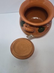 Mi Patria Large Clay Pot With Lid Functional Mexican Pots