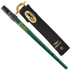 Clarke Sweetone Tinwhistle Key D Green Pennywhistle Soft Black Cloth Pouch