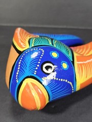 Terra Cotta Painted Fish Table Top Decor, 5″ Tall