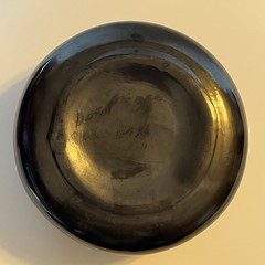 Vtg Dona Rosa Oaxaca Barro Negro Black Pottery Bowl Signed 5¾” D 2¼” H Mexico