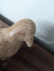 Vintage Mexico Pottery Effigy Parrot Bird Sculpture Vase Vessel Reproduction