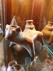 ANCIENT MUSEUM PRE-COLUMBIAN/ PRECLASSIC MAYAN ARCHEOLOGY ARTIFACT POTTERY DOG