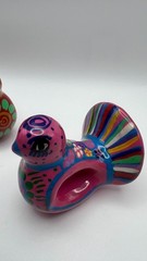 Hand-Painted Ceramic Bird Figurines Set Of 4 – Colorful Decorative Mexican Folk
