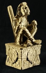 Aztec Xochipilli Death Whistle God of Ecstasy Art & Music Ancient Gold USA MADE