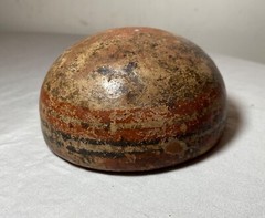 antique Mayan Mexican pre columbian 500-750 A.D. polychromed pottery bowl