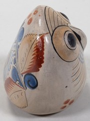 Set of 4 Mid-Century Tonala Mexican Pottery Owls