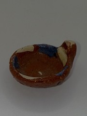 Vintage Lot Small Mexican Pottery Miniature Single Cup &Bowl