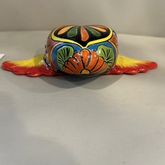 Mexican Talavera Flying Heart Wings Pottery 8” Wall Decor Folk Art