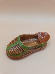 Vintage Mexican Pottery Huarache Miniature Shoe – Single