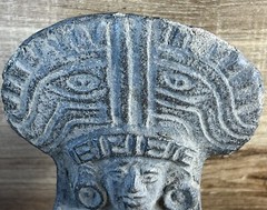 ANTIQUE-Rare Pre-Columbian Pottery Artifact–Mesoamerican-Aztec/Maya Style-5”3/4H