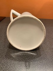 Mid Century Modern Moonstone Ironstone Ceramic Teapot 4253