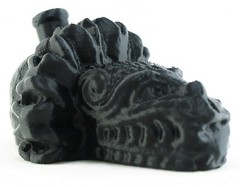 Aztec Quetzalcoatl Death Whistle Black Onyx Feathered Serpent God MADE IN USA