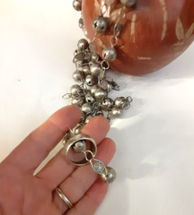 Vtg. Antique Mexico Collectible Estate Wedding Vase, Necklace, Ring