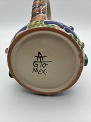 GTO Gorky Gonzales Mexican Folk Art Frog Creamer Pitcher Blue Green 5.25×6
