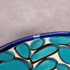 JMB Mexico Talavera Pottery 7.5″ Fish Plate Set Of 4 Hand Painted Folk Art