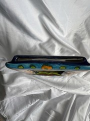 Talavera Mexico Pottery Photo Picture Frame Table Top Hand Painted Marked