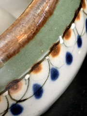 Handmade Incense Sage Burner Holder Pottery Signed Clay Glazed Stoneware Mexico