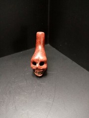 Death Whistle, Loud, Red, Small, Real, Aztec, Maya, Original, Hand Crafted.