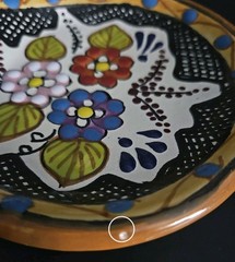 Handmade Mexican Talavera Spoon Rest With Vibrant Floral Design 11″