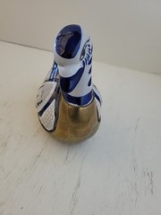 Vintage Tonala Mexico Duck Handmade Painted In Armor Brass and Ceramic