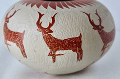 Mata Ortiz pottery, or Casas Grandes by Leonel Lopez Saenz Mexican Fine Folk Art