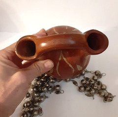 Vtg. Antique Mexico Collectible Estate Wedding Vase, Necklace, Ring
