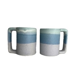 Rodolfo Padilla Mugs, Blue/purple, Set Of 2