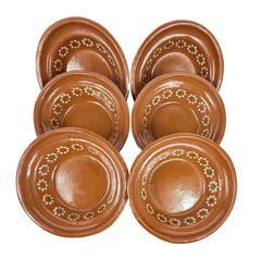Mexican Redware TerraCotta Clay Barro Bowls ~ 6 3/4″ Set of 6 (SEE BELOW)