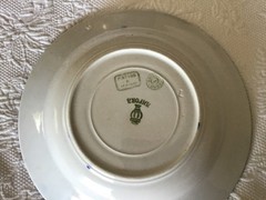 1 Ventage Anfora Blue & White Hand Painted Soup Bowl 8″1/2″ From Mexico