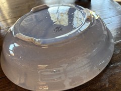 Vintage Large 12.5″ Tonala Blue Bird Bowl: Ken Edwards El Palomar Pottery