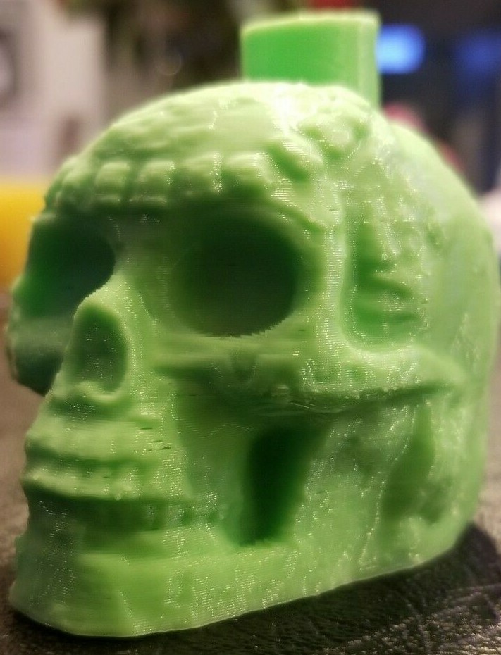 Green Aztec Death Whistle-the disturbing sound can not be forgotten 3D Printed