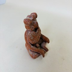 Small Modern Mexican Pottery Seated Figurine