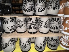 Mexican Talavera Hand-Painted Clay Pot – Colorful Ceramic Decor