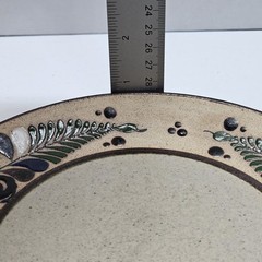Vintage Netzi Pottery Sandstone Tonala Plate Floral – Signed
