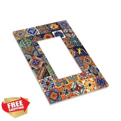 Donecmminery Single Rocker Talavera Tile Plate