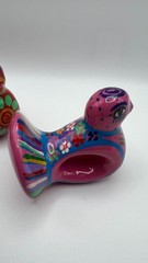 Hand-Painted Ceramic Bird Figurines Set Of 4 – Colorful Decorative Mexican Folk