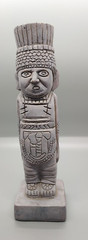 Aztec Toltec Warrior Modern Art Statue Figure Almost 8″ Tall