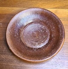 Set Of 4 Vintage Mexican Red Clay Cup and Saucer- Handcrafted Mexico