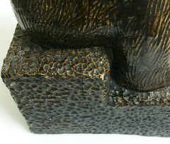 sgd AT MEXICO modernist art pottery sculpture seated peasant woman Zuniga style