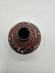 Mata Ortiz Pottery Artist Meimo Varelo Mexican Pottery Seed Pot 6″H 4.5″W