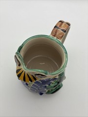 GTO Gorky Gonzales Mexican Folk Art Frog Creamer Pitcher Blue Green 5.25×6