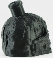 Aztec / Mayan Death Whistle Onyx Black Skull *** MADE IN USA ***
