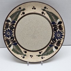 Vintage Netzi Pottery Sandstone Tonala Plate Floral – Signed