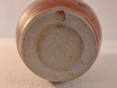 Vintage Mid-Century Modern Hand Painted Ceramic Pottery Vase With Signature 7″