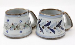 (set of 4) Ken Edwards El Palomar Mexican Pottery Large Coffee Cup Mug