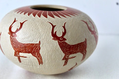 Mata Ortiz pottery, or Casas Grandes by Leonel Lopez Saenz Mexican Fine Folk Art