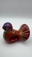 Hand-Painted Ceramic Bird Figurines Set Of 4 – Colorful Decorative Mexican Folk